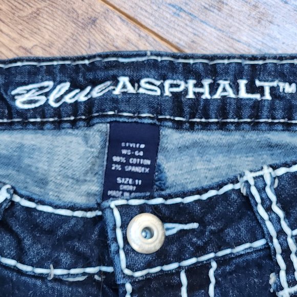 BLUE ASPHALT Boot Cut Flare Leg White Stitching Jeans - Sz 11 Short - NWOT - Picture 5 of 6